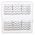 Cot Tidy Organiser Bed Nursery Hanging Storage 6 Pockets Zig Zag