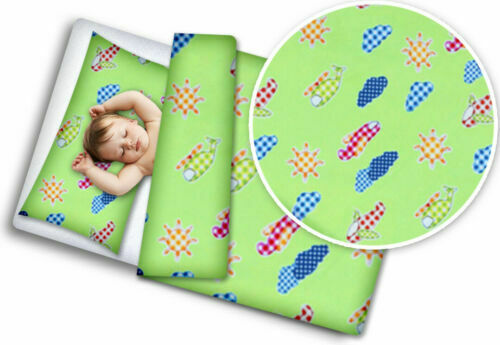 Baby bedding set 2pc 120x90 pillowcase duvet cover fit cot Planes Green - MyHappy Baby