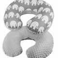 Baby Feeding Pregnancy Pillow Cover Newborn Nursing Dimple Grey / Elephants Grey