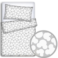 Baby Bedding Fit Crib Set 70X80cm Pillowcase Duvet Cover 2Pc Mouse Grey