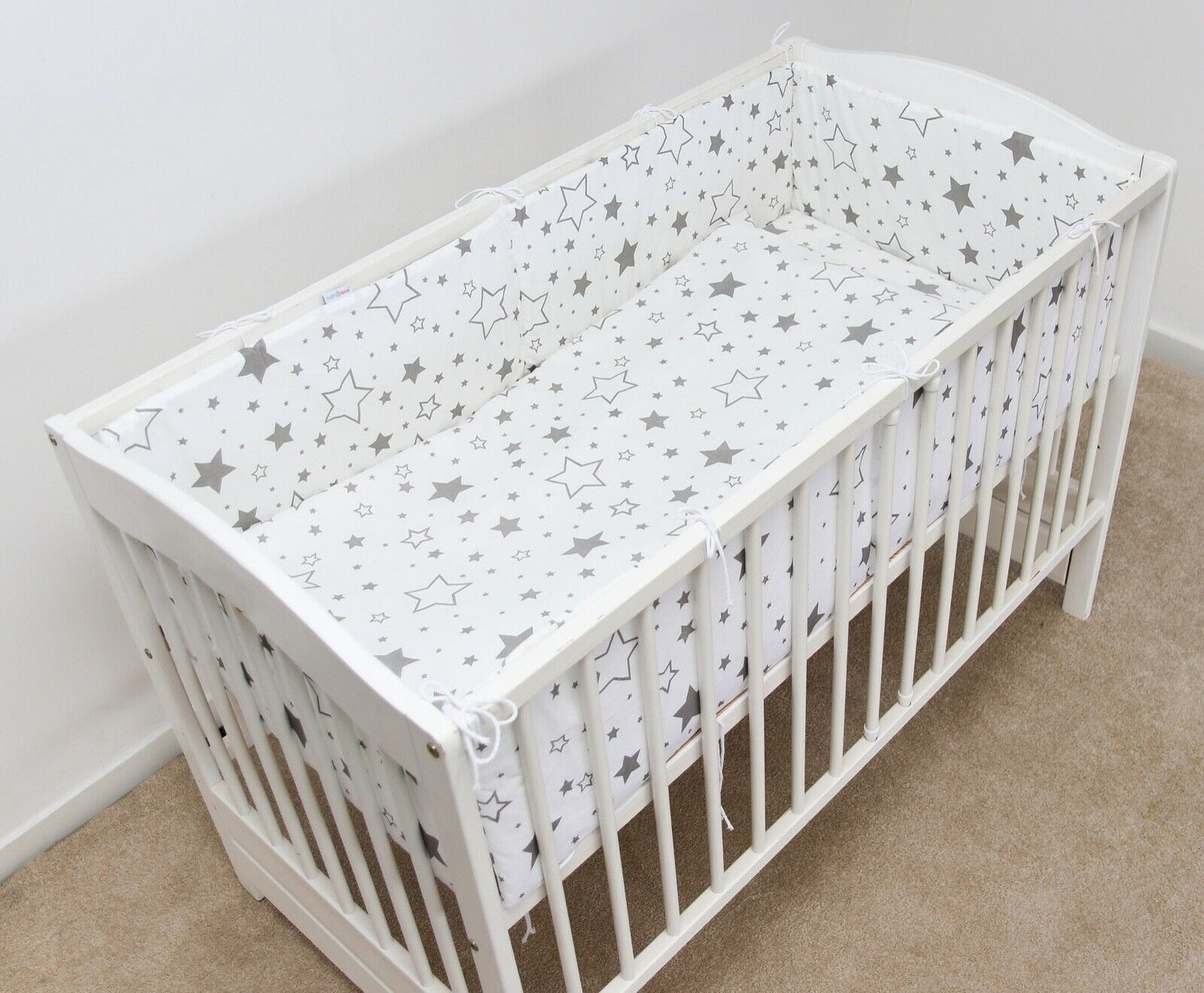 Bedding Set 3Pc Bumper All Around Pillowcase Duvet Cover Fit Cot 120x60cm Milky Way