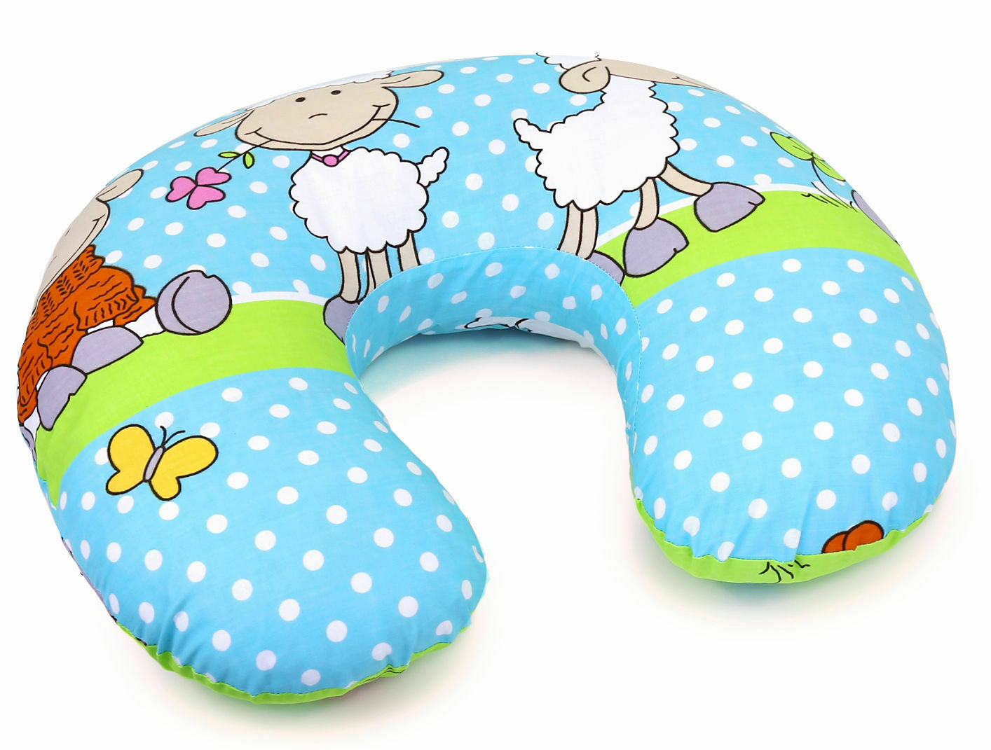 Cover Feeding Pillow Nursing Maternity Baby Breastfeeding Cotton Sheep Turquoise - MyHappy Baby