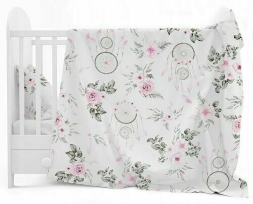 Bedding Set 3Pc Bumper All Around Pillowcase Duvet Cover Fit Cot 120x60cm Dream Catcher