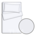 Baby Bedding Set 120X90 Pillowcase Duvet Cover 2Pc Fit Cot 120X60 White