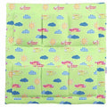 Cot Tidy Organiser Bed Nursery Hanging Storage 6 Pocket 100% Cotton Planes Green