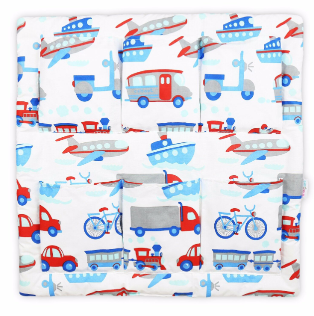 Cot Tidy Organiser Bed Nursery Hanging Storage 6 Pockets Vehicles
