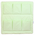 Cot Tidy Organiser Bed Nursery Hanging Storage 6 Pockets Green