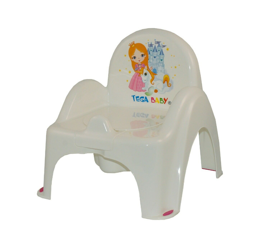 Baby Toddler Toilet Potty Chair With Melodies Kids Training Seat Princess White - MyHappy Baby