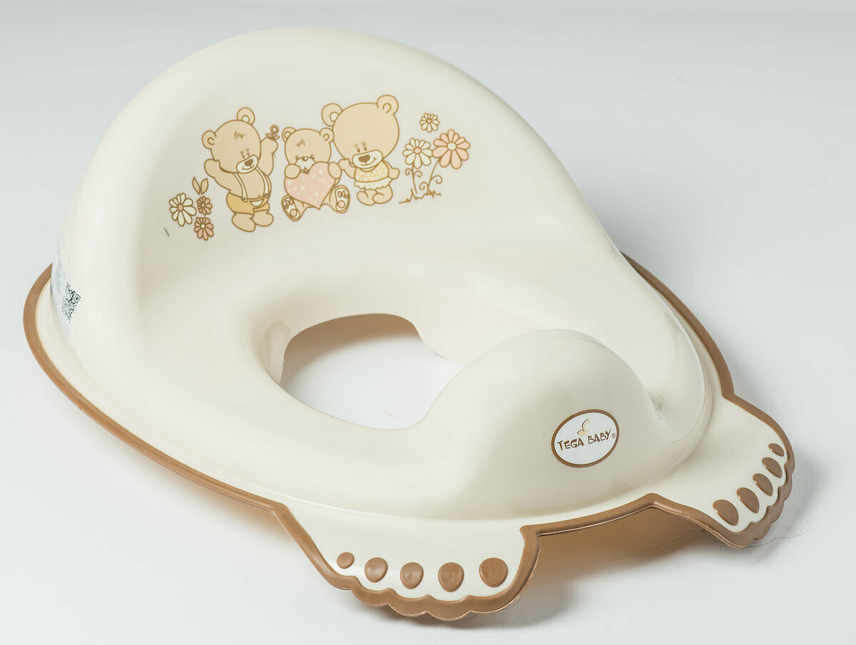 Toilet Training Seat Potty Toddler Boy Girl Trainer Safe Anti-Slip Teddy Beige