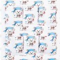 Cot Tidy Organiser Bed Nursery -Teddy Pirate - Hanging Storage 6 Pockets