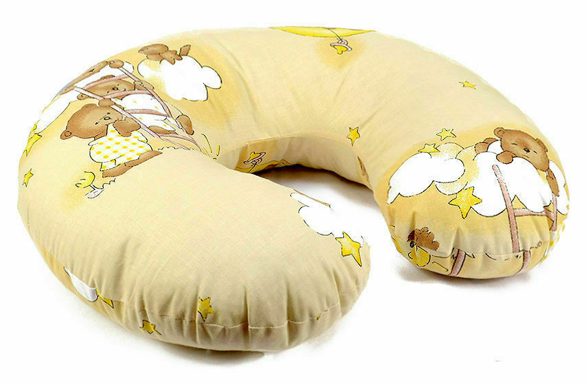 Cover Feeding Pillow Nursing Maternity Baby Breastfeeding Cotton Ladder Cream - MyHappy Baby