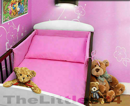Baby Bedding Set 120X90 Pillowcase Duvet Cover 2Pc Fit Cot 120X60 Pink - MyHappy Baby