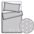 Baby Bedding Fit Crib Set 70X80cm Pillowcase Duvet Cover 2Pc Small Stars On Grey