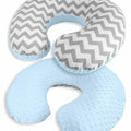 Baby Feeding Pregnancy Pillow Cover Newborn Nursing Dimple Blue / Zig Zag