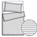 Baby Bedding Set 120x90cm Pillow Duvet 4Pc Fit Cot Stripes Grey