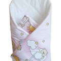Baby Swaddle Wrap Newborn Bedding Blanket 100% Cotton Sleeping Bag Ladder Pink