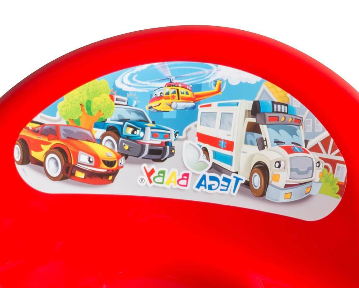 Toilet Training Seat Potty Toddler Boy Girl Trainer Safe Anti-Slip Cars Red