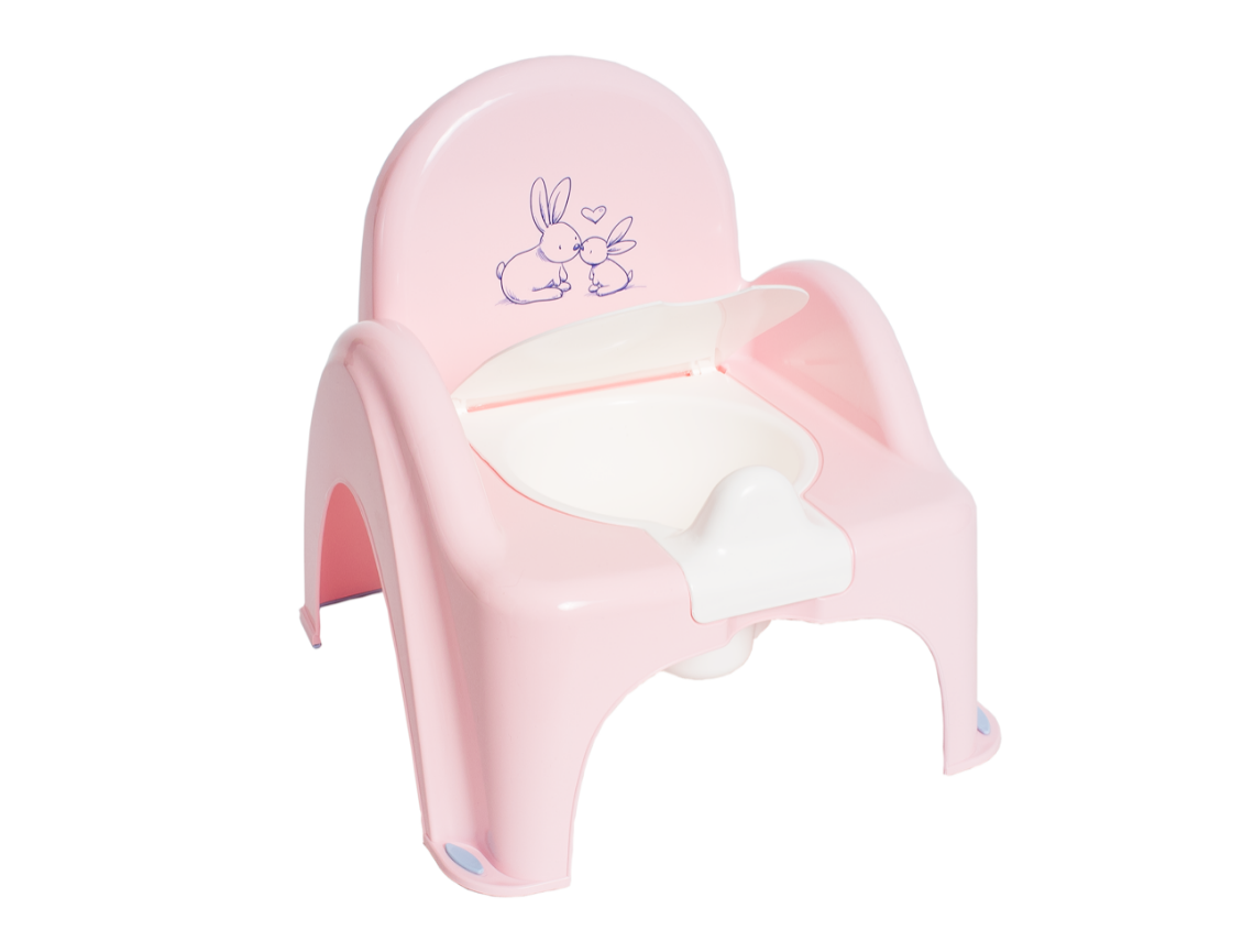 Baby Toddler Toilet Potty Chair With Melodies Kids Training Seat Bunny Pink