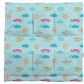 Cot Tidy Organiser Bed Nursery Hanging Storage 6 Pocket Cotton Planes Turquoise