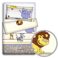 Baby Bedding Set 120X90 Pillowcase Duvet Cover 2Pc Fit Cot 120X60 Safari Beige