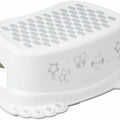 Baby Kids Step Stool Safe Non-Slip Toddlers Potty Training Bathroom Owls White