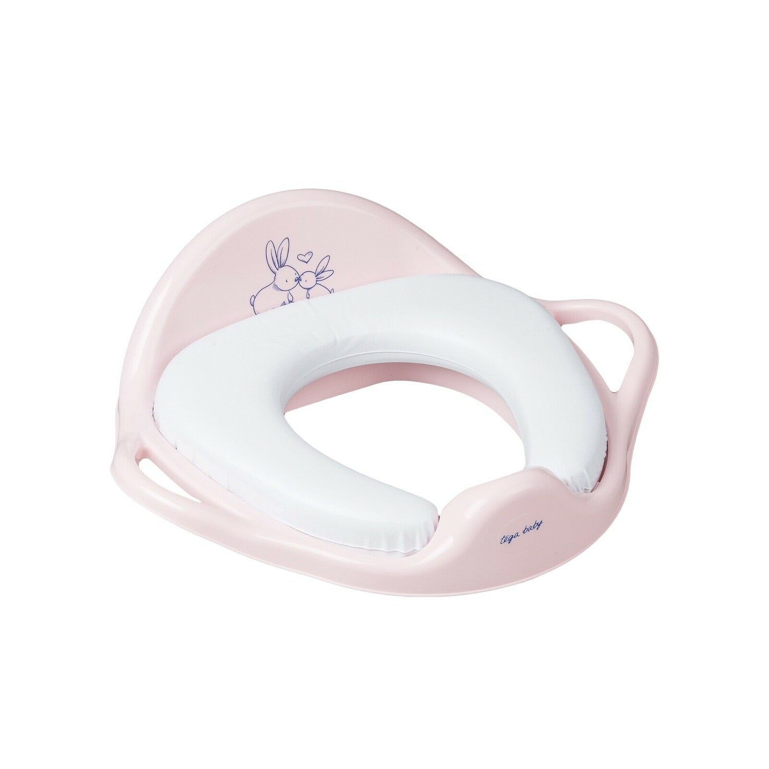Baby Child Toilet Soft Training Seat Bunny Pink