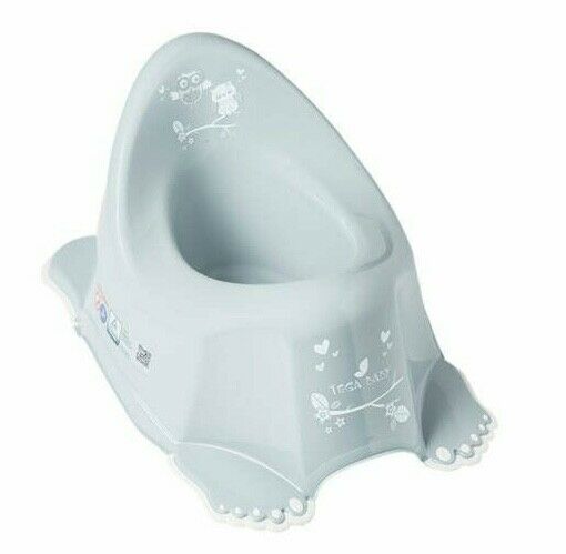 Baby Toilet Potty Chair Toodler Kids Training Seat Safe Non-Slip Owls Grey