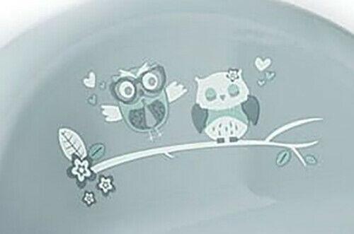 Toilet Training Seat Potty Toddler Boy Girl Trainer Safe Anti-Slip Owls Grey