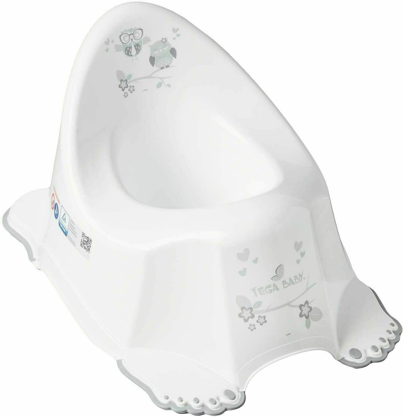 Baby Toilet Potty Chair Toodler Kids Training Seat Safe Non-Slip Owls White