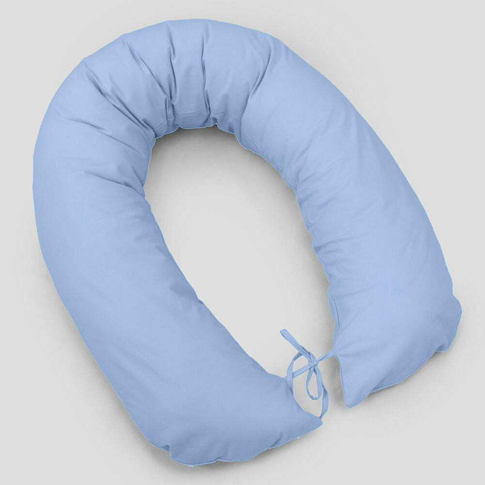 Large Breast Feeding Pillow Cotton Baby Nursing Maternity Pregnancy Blue - MyHappy Baby