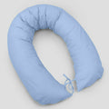 Large Breast Feeding Pillow Cotton Baby Nursing Maternity Pregnancy Blue