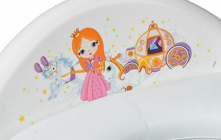 Toilet Training Seat Potty Toddler Girl Trainer Safe Anti-Slip Princess White