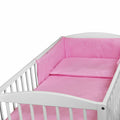 Baby bedding set 2pc 100% cotton pillowcase duvet cover 135x100cm - Pink