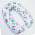 Large Breast Feeding Pillow Cotton Baby Nursing Maternity Pregnancy Owls White