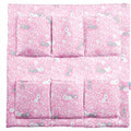 Cot Tidy Organiser Bed Nursery Hanging Storage 6 Pockets Bunny Pink