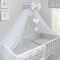 Baby 3Pc Bedding Set Cotton Pillow Duvet Bumper Fit Cot 120X60cm Zig Zag