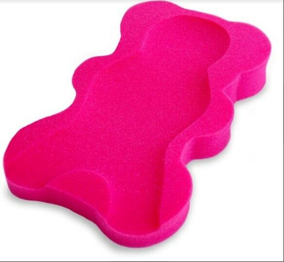 Baby Bath Sponge + 3 Small Sponges Safety Support Comfort Soft Safe Foam Pink - MyHappy Baby