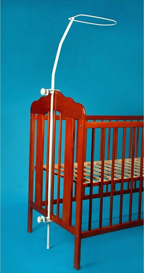 Canopy holder/drape holder mosquito rod bar clamp pole for cot bed
