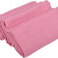 Baby Muslin Cloth Nappies Diaper Cotton 6-PACK 70x70cm Plain Pink