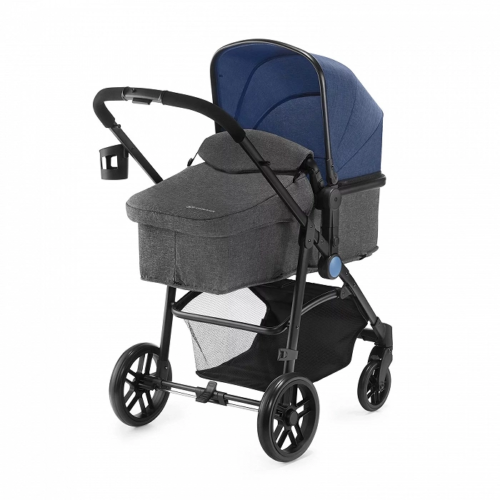Pram 3 in 1 Set JULI DENIM Kinderkraft Pushchair with Infant Car Seat
