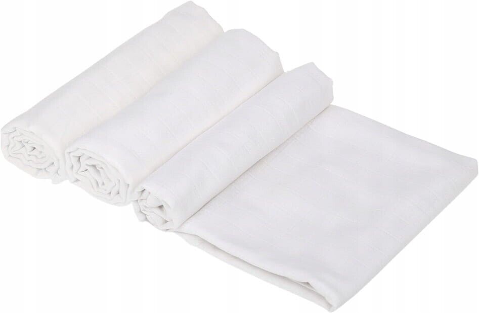 Baby Muslin Cloth Nappies Diaper Cotton 9-PACK 70x70cm White