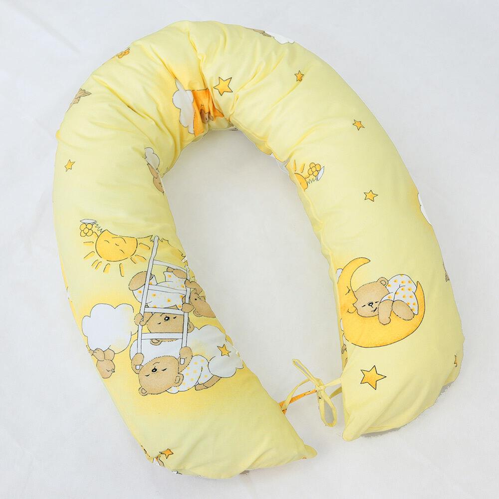 Large Brestfeeding Pillow Cover Baby Pregnancy 170cm Ladder Cream