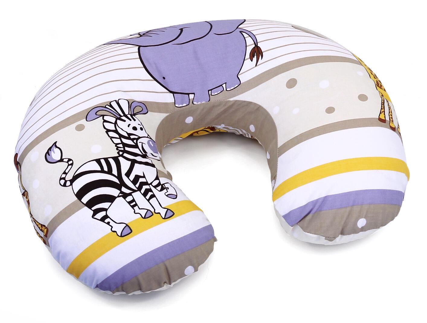 Baby feeding pillow + removable cover cotton newborn maternity Safari beige