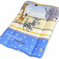 Baby 100% cotton changing mat child toddler Safari blue