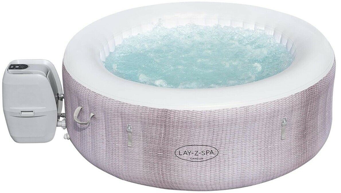 Bestway Lay-Z-Spa Cancun Hot Tub Jacuzzi Airjet 2-4 Person Inflatable