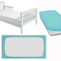 Super soft fitted sheet jersey stretchy cotton fit Junior bed 160/80cm Blue