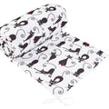 Baby Bedding Bumper 190 cm Half Cot Bed Black Cat