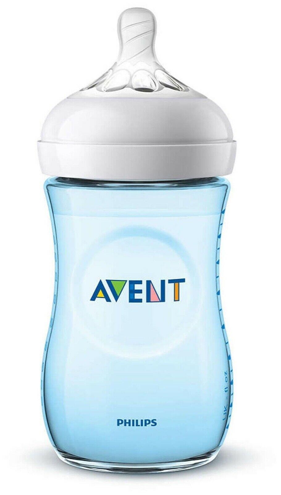 Philips Avent Baby Feeding Natural 260Ml/9Oz Bottle X2 Blue - MyHappy Baby
