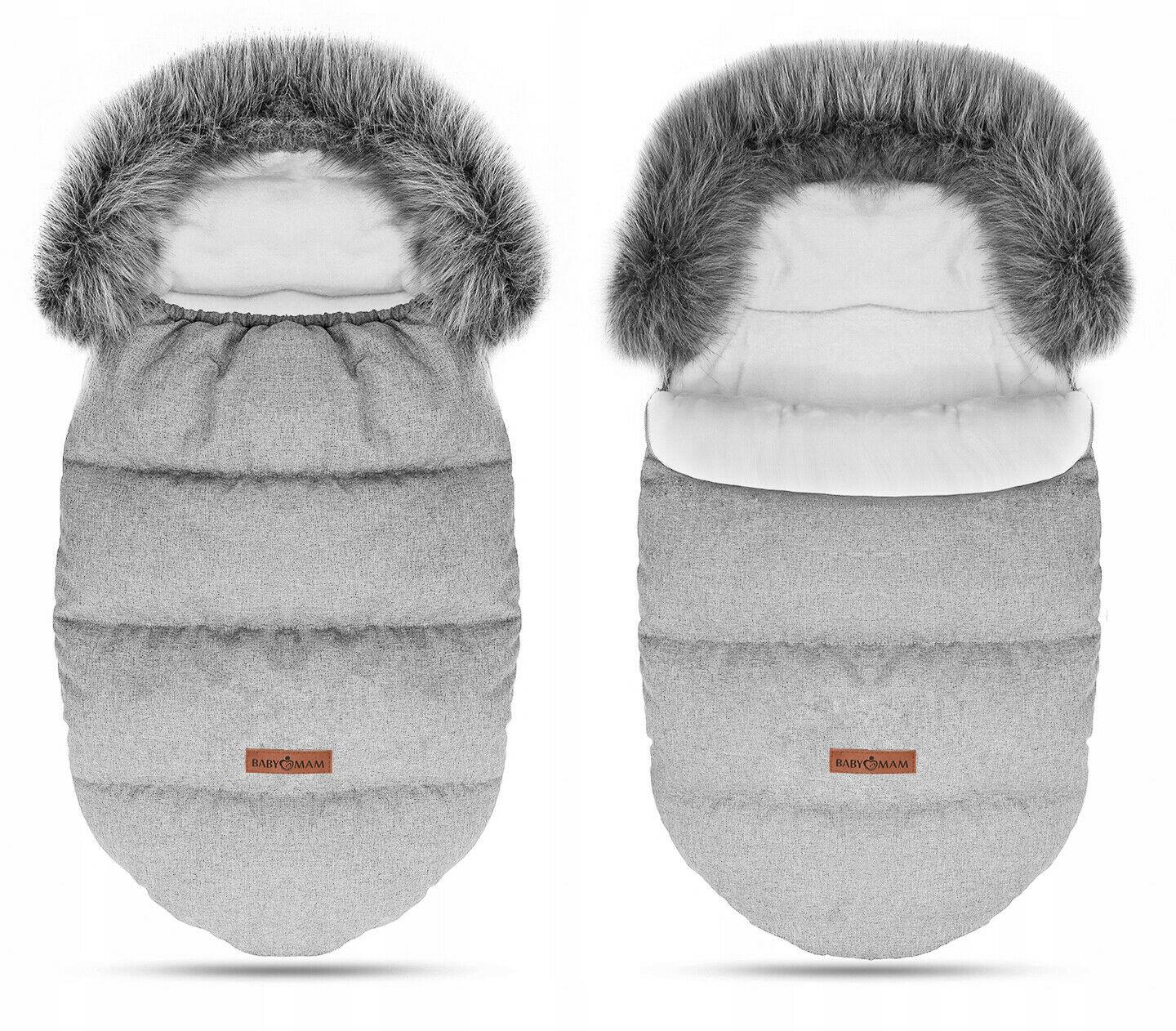 Universal Footmuff Husky Babymam Light Grey/ Grey