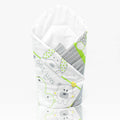Baby Swaddle Wrap Newborn Bedding Blanket 100% Cotton Sleeping Bag Zoo Green